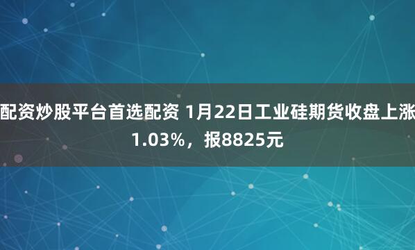 配资炒股平台首选配资 1月22日工业硅期货收盘上涨1.03%，报8825元