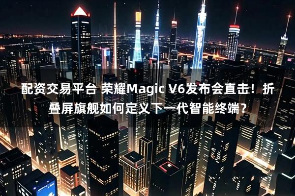配资交易平台 荣耀Magic V6发布会直击！折叠屏旗舰如何定义下一代智能终端？
