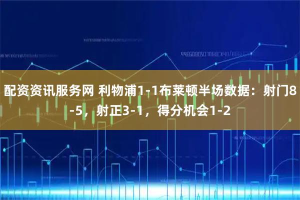 配资资讯服务网 利物浦1-1布莱顿半场数据：射门8-5，射正3-1，得分机会1-2